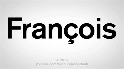 1 rating. . Francois pronounce